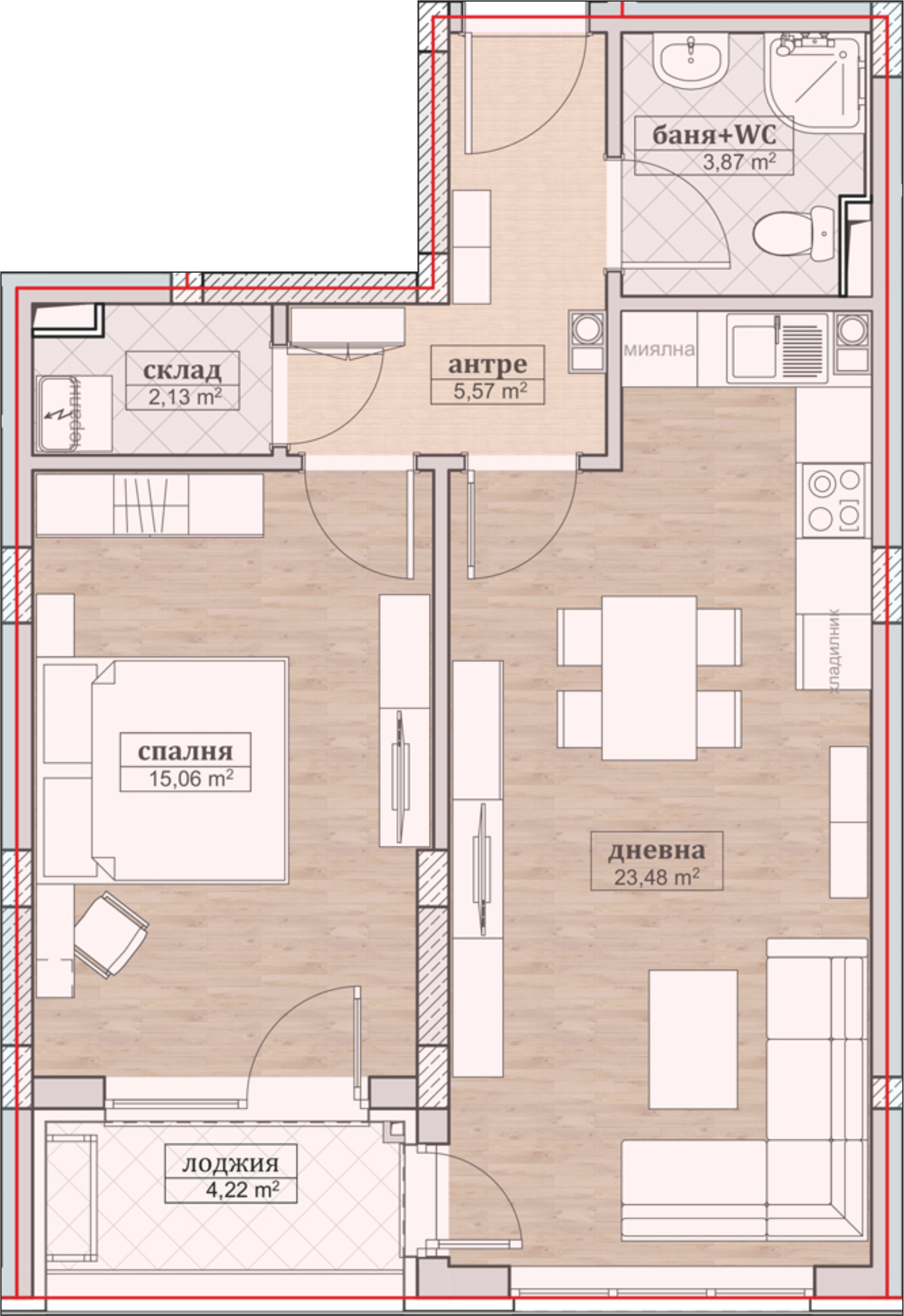 Схема на Апартамента