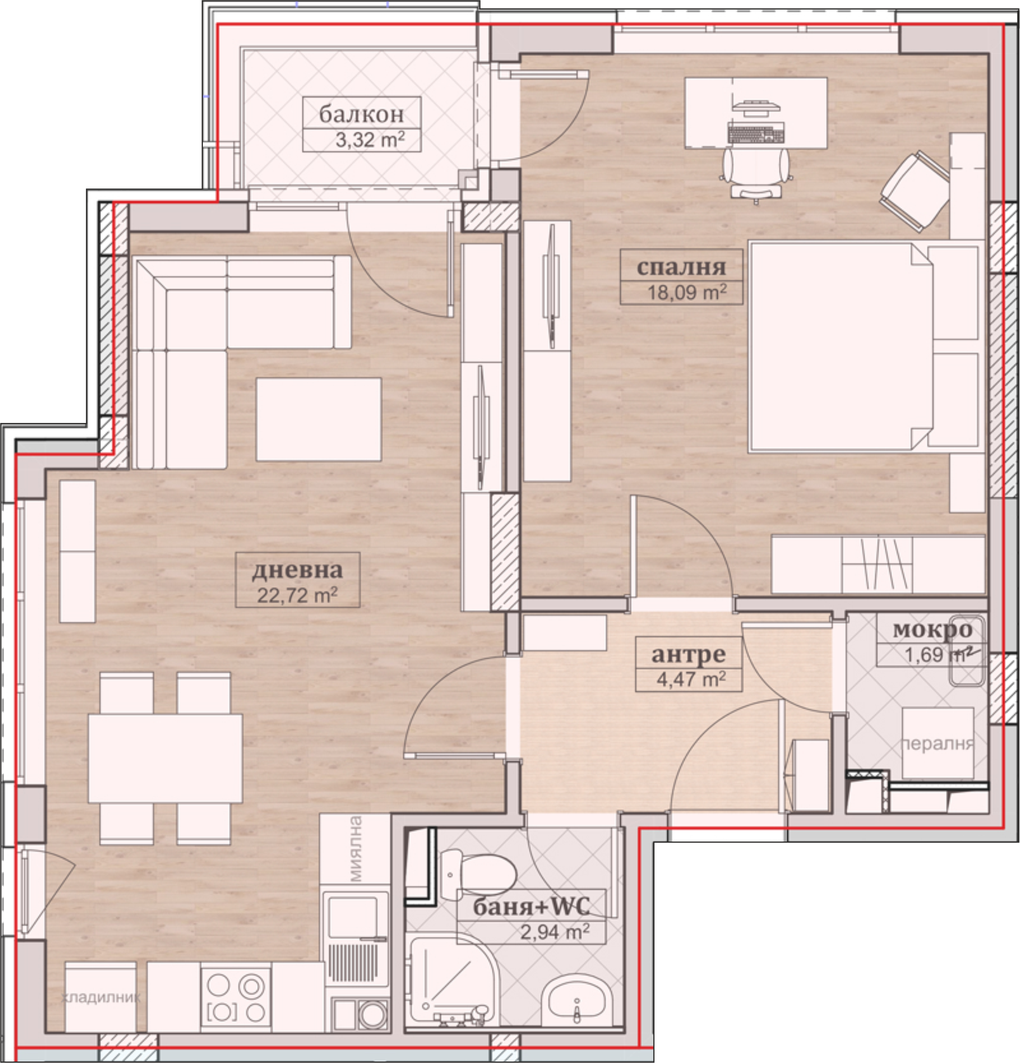 Схема на Апартамента