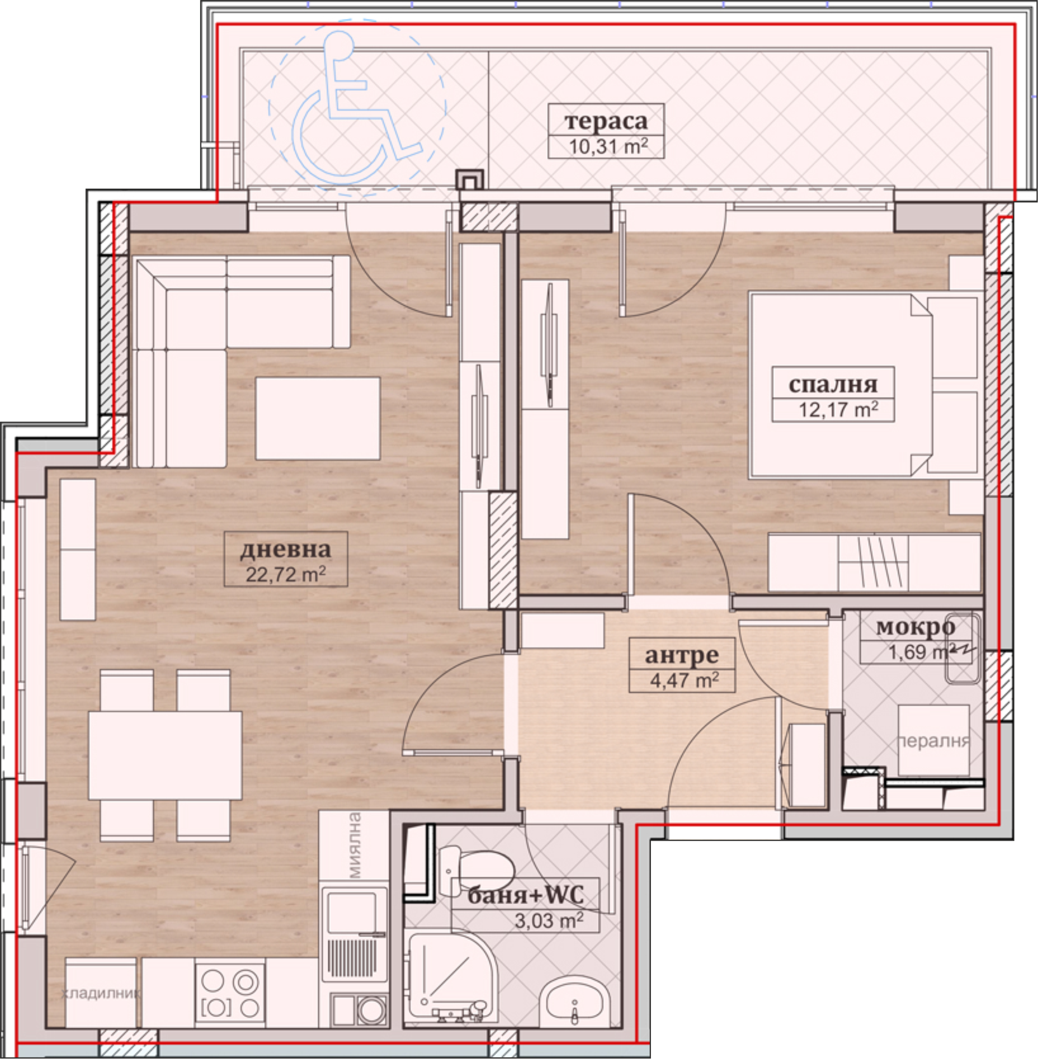 Схема на Апартамента