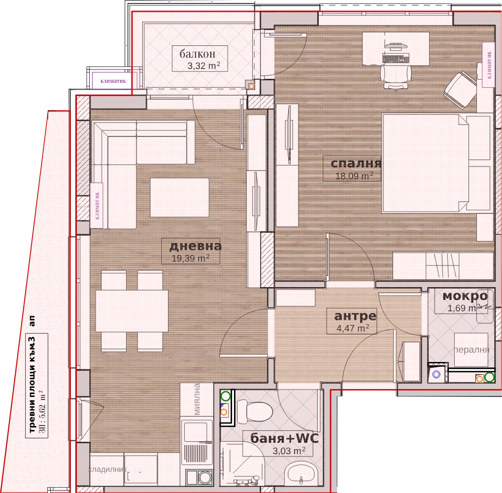 Схема на Апартамента